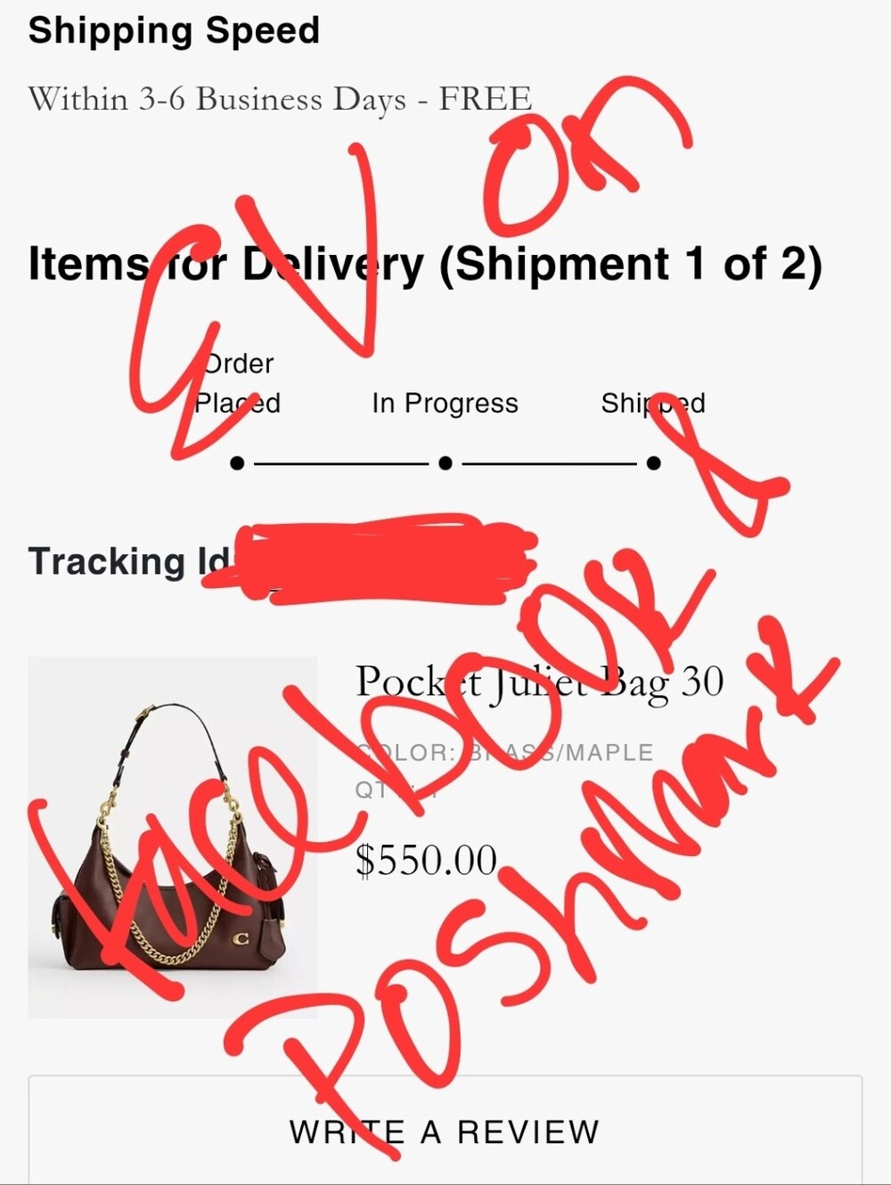 Coach Pocket Juliet Bag 30 - Picture 12 of 12